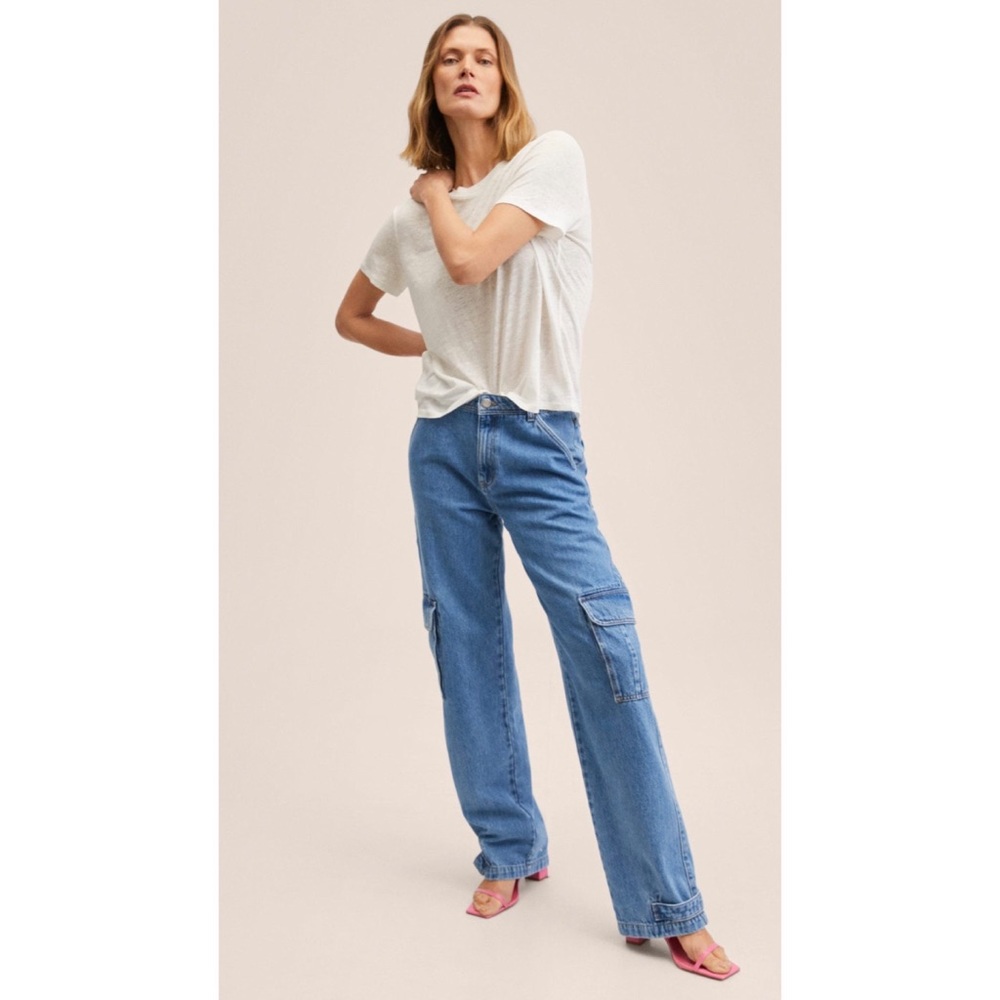 Mango 100% linen T-Shirt Size XXL